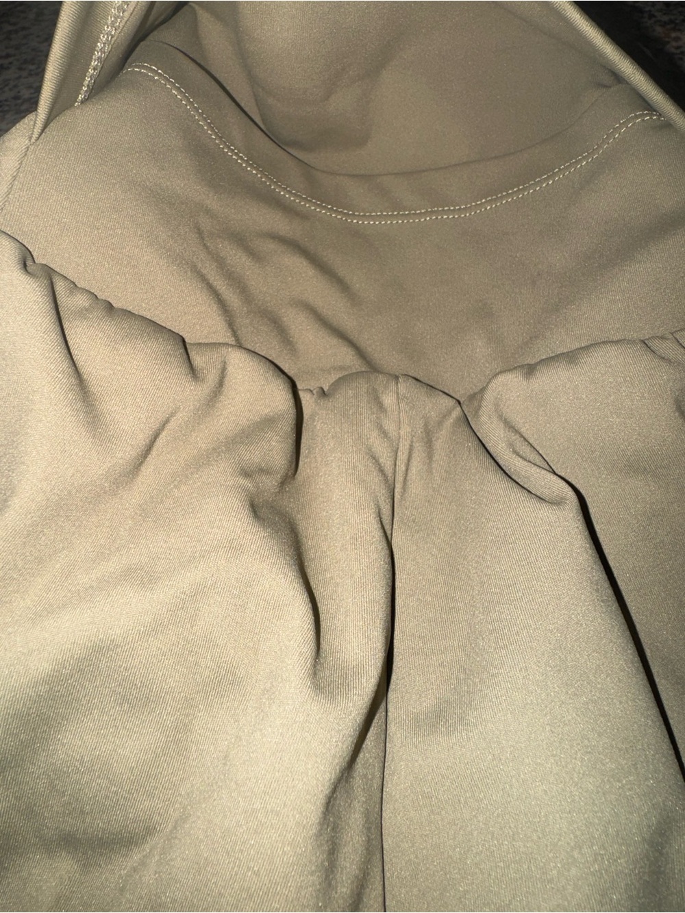 Halara Light Olive Green Nylon Shorts - Picture 6 of 7